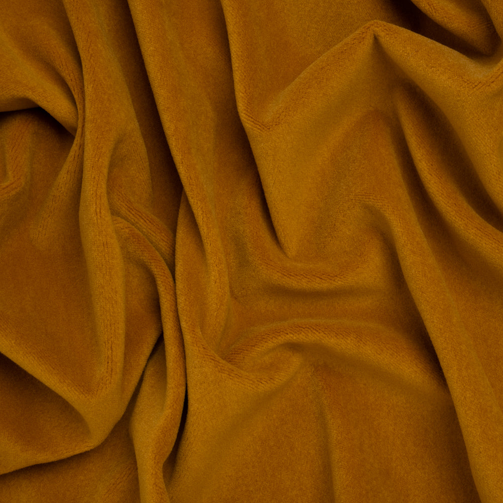 Wool and Cotton Upholstery Velveteen - Ochre - Dakota Collection Wool and Cotton Upholstery Velveteen - Ochre - Dakota Collection
