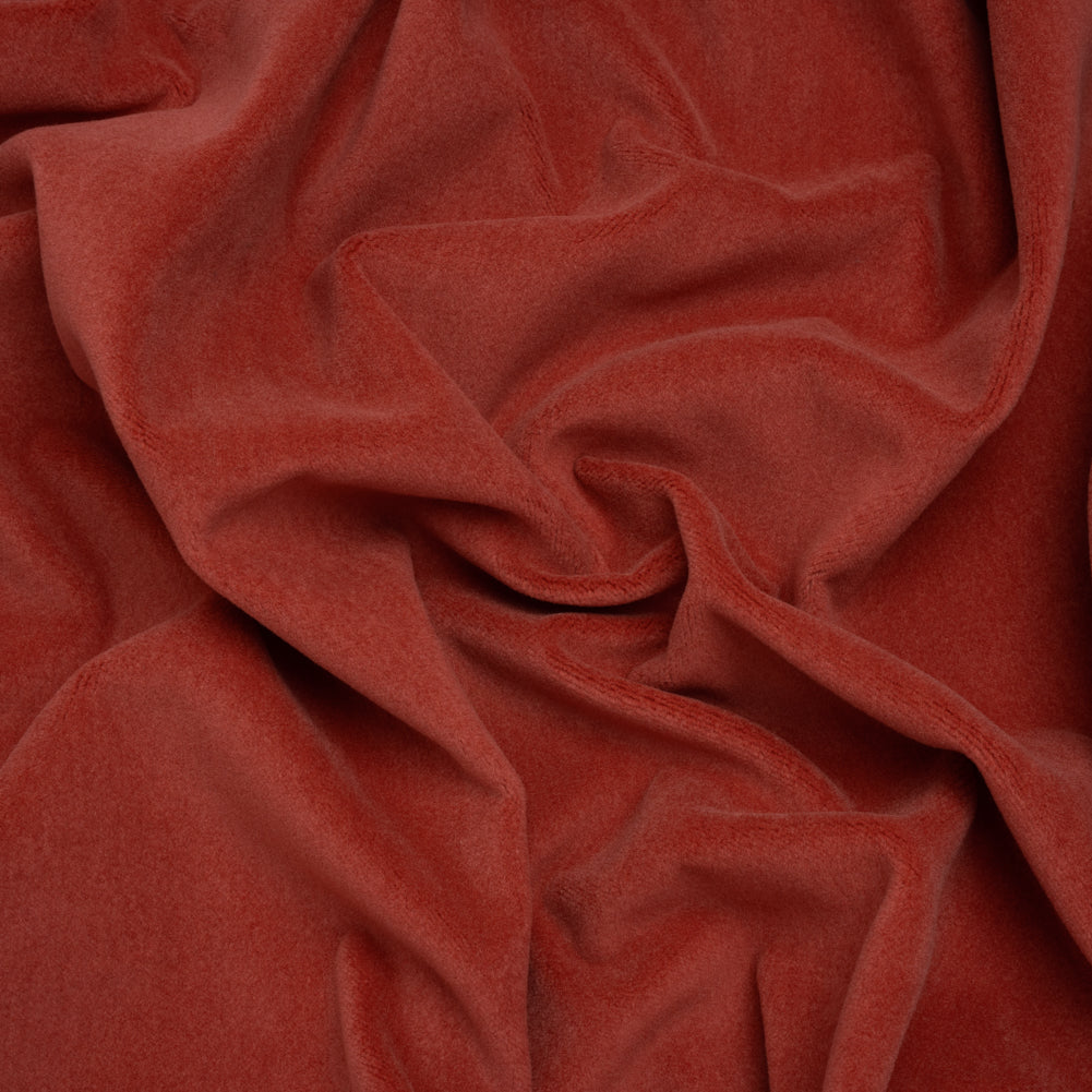 Wool and Cotton Upholstery Velveteen - Rouge - Dakota Collection Wool and Cotton Upholstery Velveteen - Rouge - Dakota Collection