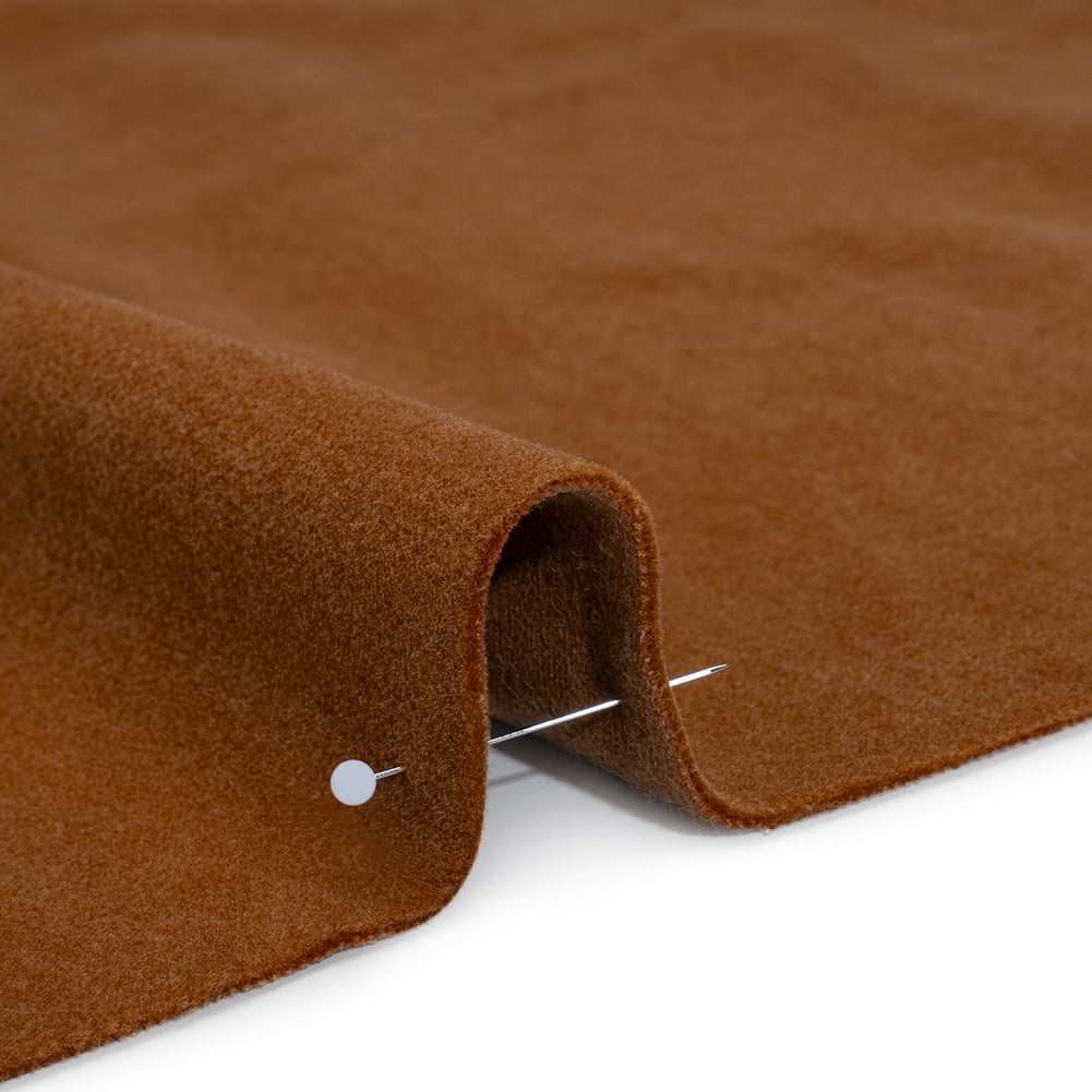 Wool and Cotton Upholstery Velveteen - Saddle - Dakota Collection - Detail Wool and Cotton Upholstery Velveteen - Saddle - Dakota Collection - Detail