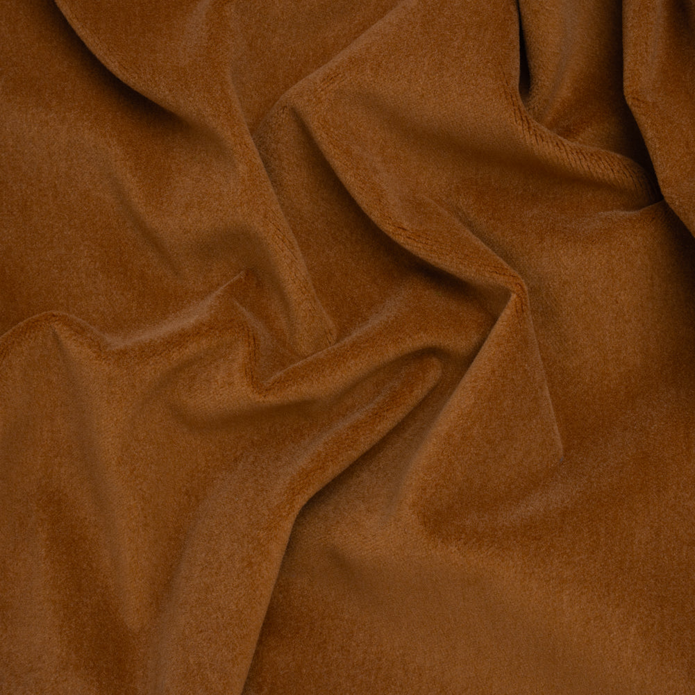 Wool and Cotton Upholstery Velveteen - Saddle - Dakota Collection Wool and Cotton Upholstery Velveteen - Saddle - Dakota Collection