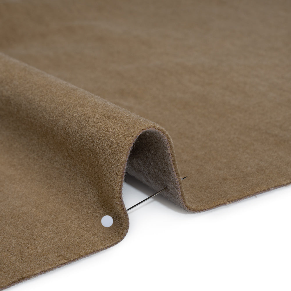 Wool and Cotton Upholstery Velveteen - Taupe - Dakota Collection - Detail Wool and Cotton Upholstery Velveteen - Taupe - Dakota Collection - Detail