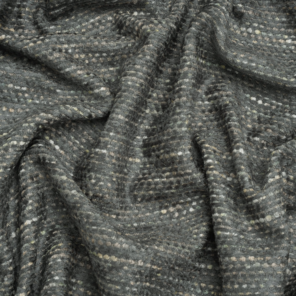 Recycled Olefin and Acrylic Upholstery Boucle and Chenille Tweed - Storm Stripes - Virginia Collection Recycled Olefin and Acrylic Upholstery Boucle and Chenille Tweed - Storm Stripes - Virginia Collection