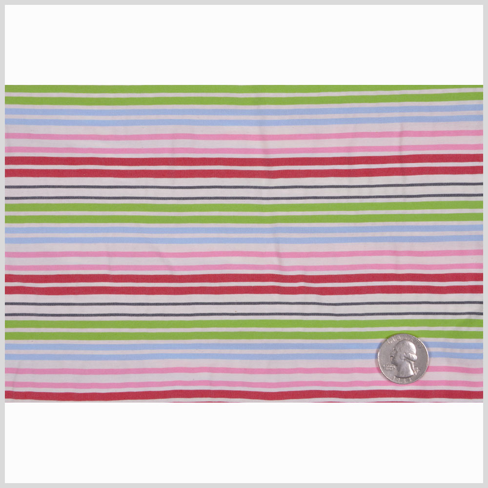 Multicolored Striped Cotton Stretch Seersucker Full Multicolored Striped Cotton Stretch Seersucker Full