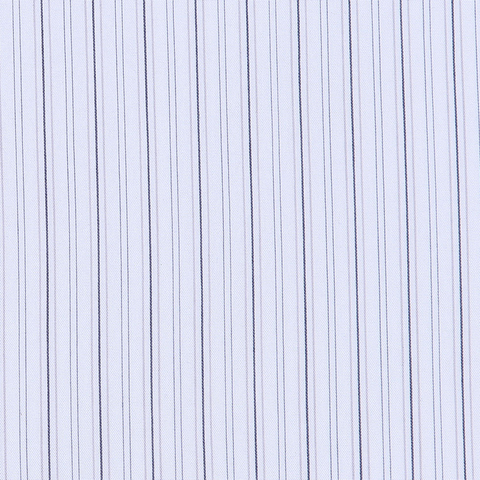 Cool White Striped Stretch Cotton Shirting Detail Cool White Striped Stretch Cotton Shirting Detail