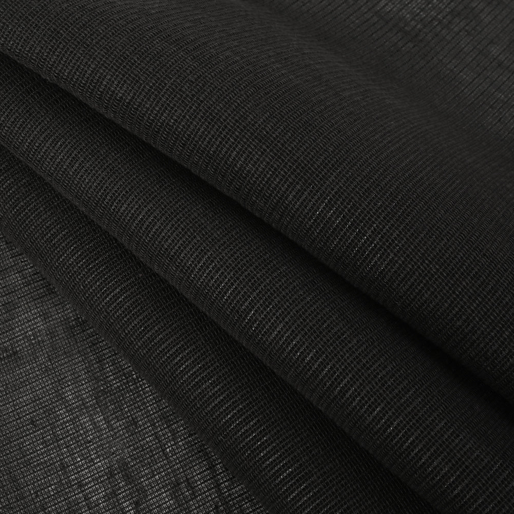 Italian Black Stiff Gazar Folded Italian Black Stiff Gazar Folded