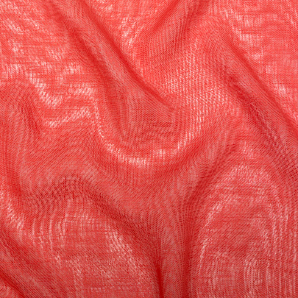 Loosely Woven Coral Linen Loosely Woven Coral Linen
