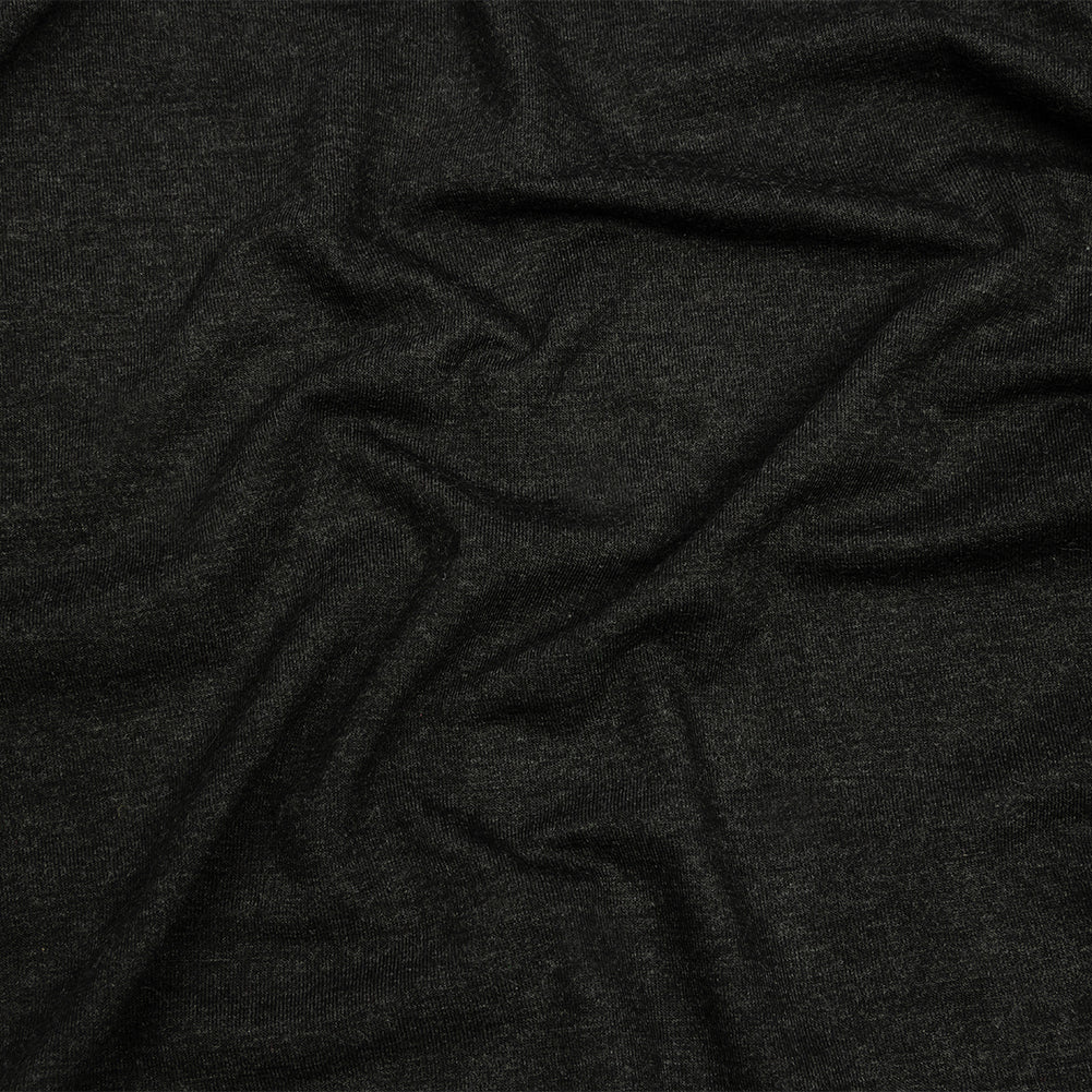 Heathered Charcoal Stretch Rayon Jersey Heathered Charcoal Stretch Rayon Jersey