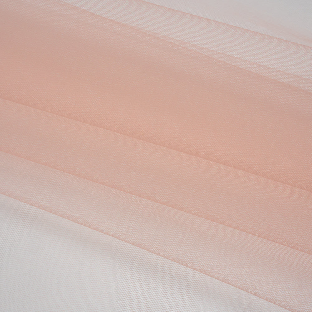 Nylon Tulle 108" - Peach - Pavlova Wide Collection - Folded Nylon Tulle 108" - Peach - Pavlova Wide Collection - Folded