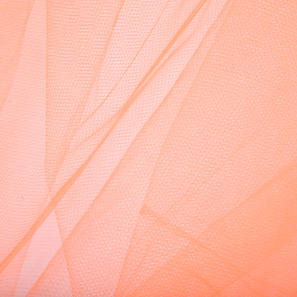 Nylon Net Tulle - Shrimp - Gianna Collection Nylon Net Tulle - Shrimp - Gianna Collection