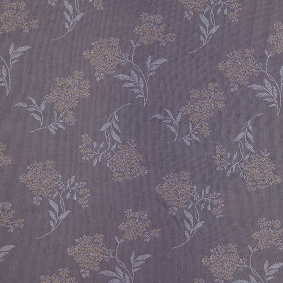 Chinois Ivory and Taupe Floral Poly Brocade Chinois Ivory and Taupe Floral Poly Brocade