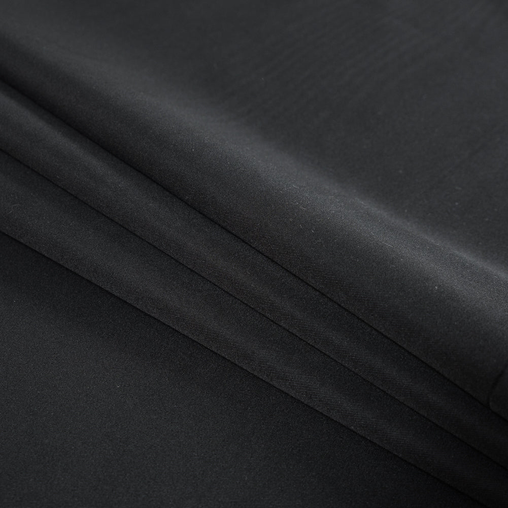 Black Polyester Twill Suiting Detail Black Polyester Twill Suiting Detail