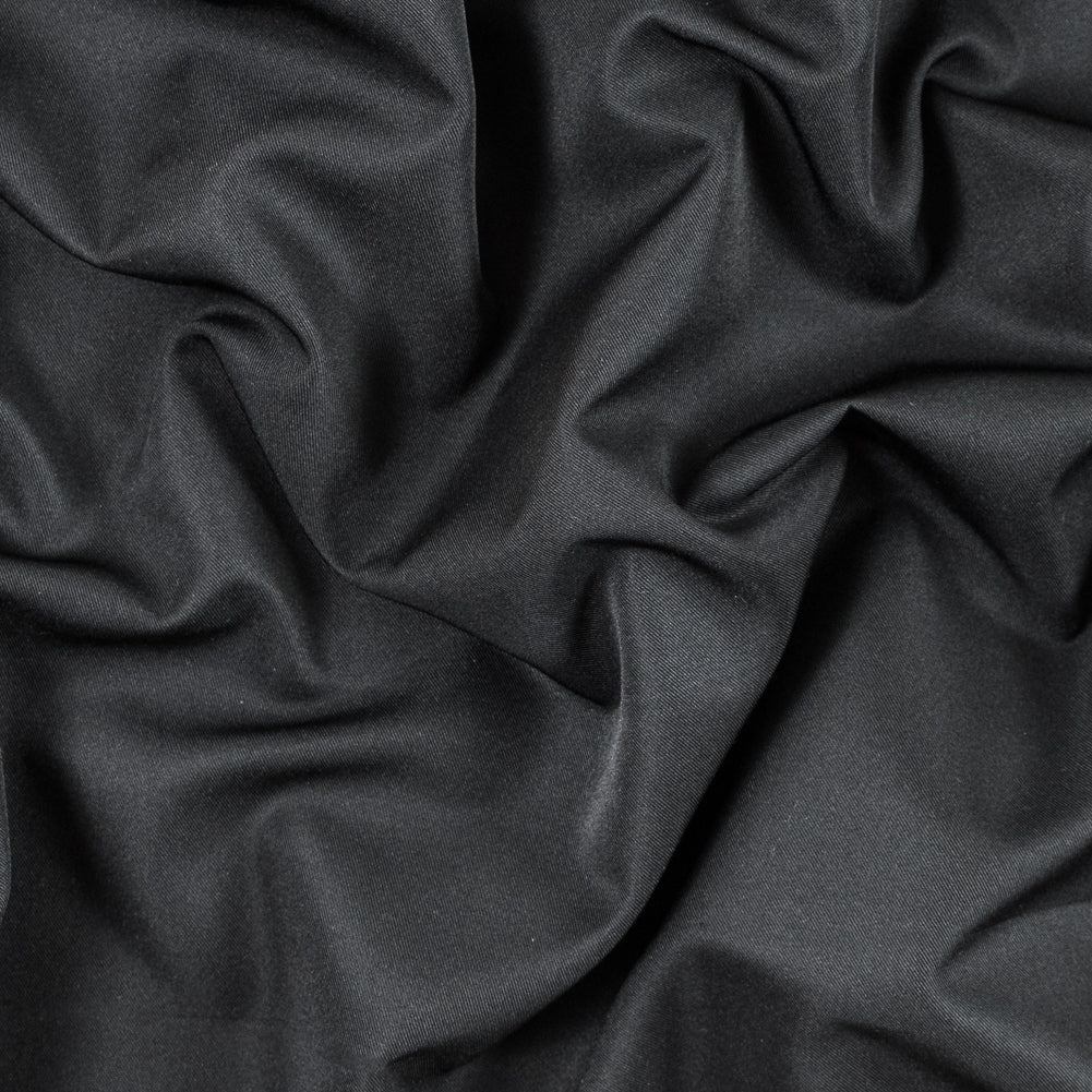 Black Polyester Twill Suiting Black Polyester Twill Suiting