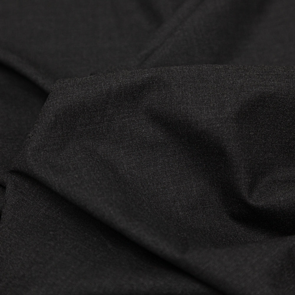 Charcoal Stretch Polyester Suiting Detail Charcoal Stretch Polyester Suiting Detail