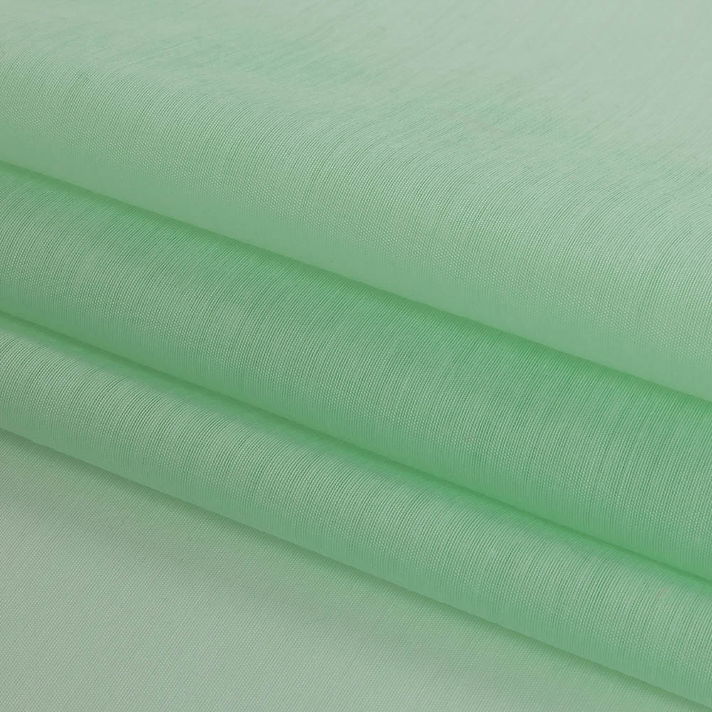 Mint Green Polyester Voile Folded Mint Green Polyester Voile Folded