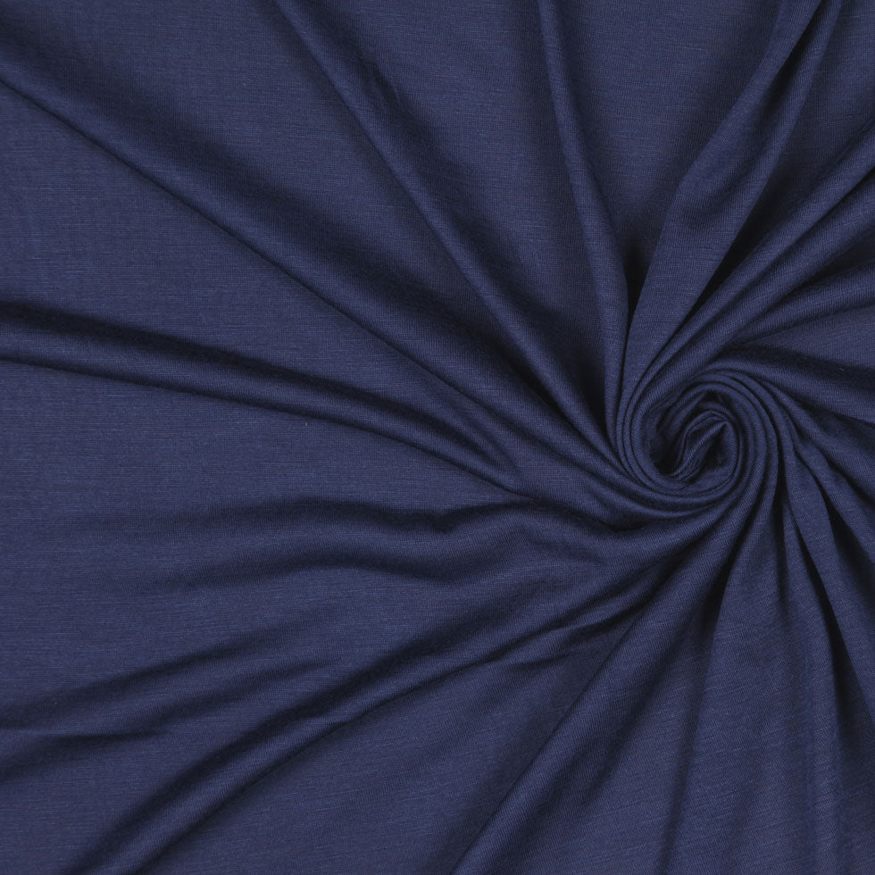 Heathered Navy Sheer Rayon Jersey Heathered Navy Sheer Rayon Jersey