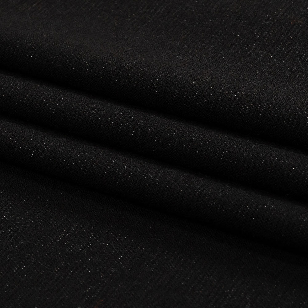 Black Stretch Rayon Jersey Folded Black Stretch Rayon Jersey Folded