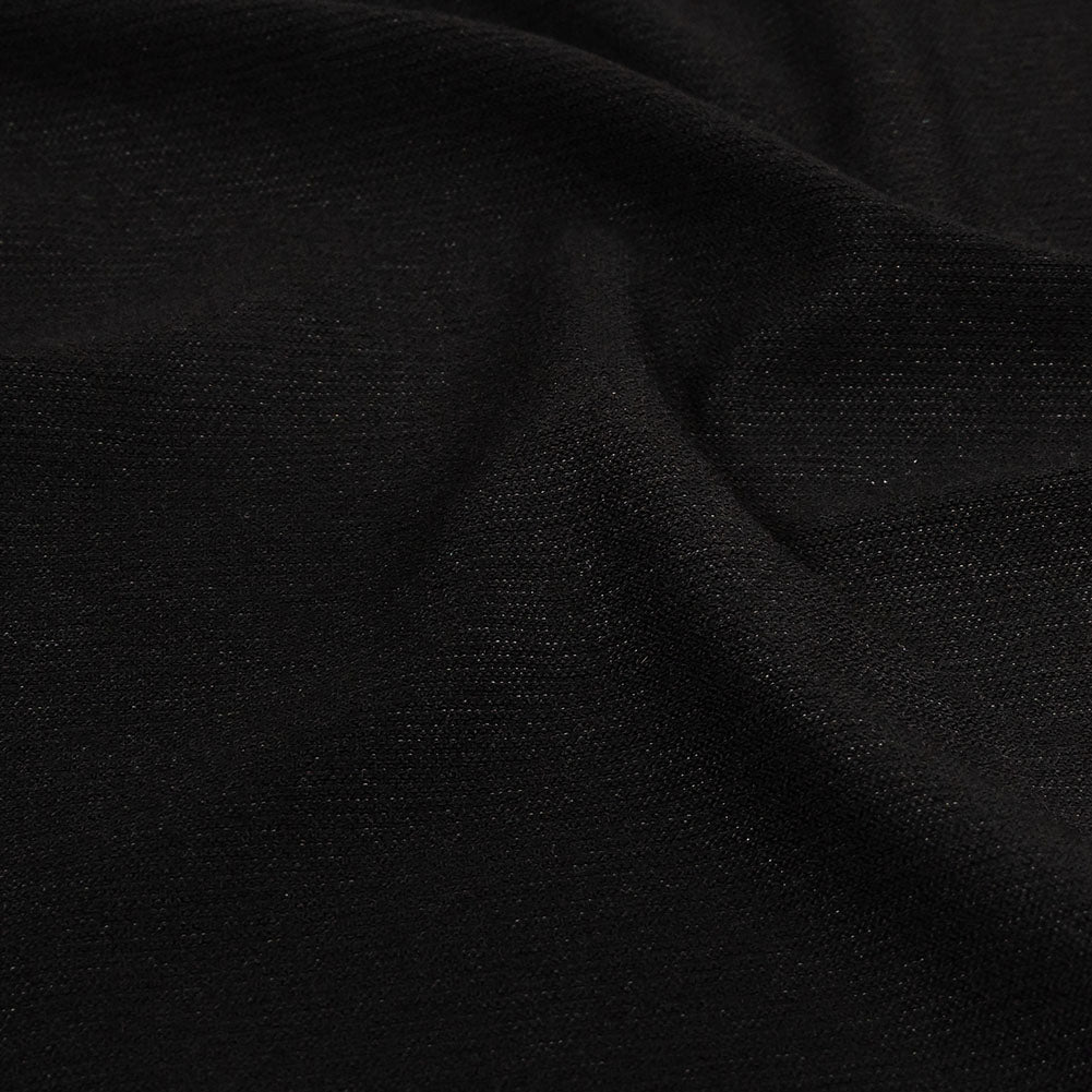 Black Stretch Rayon Jersey Detail Black Stretch Rayon Jersey Detail