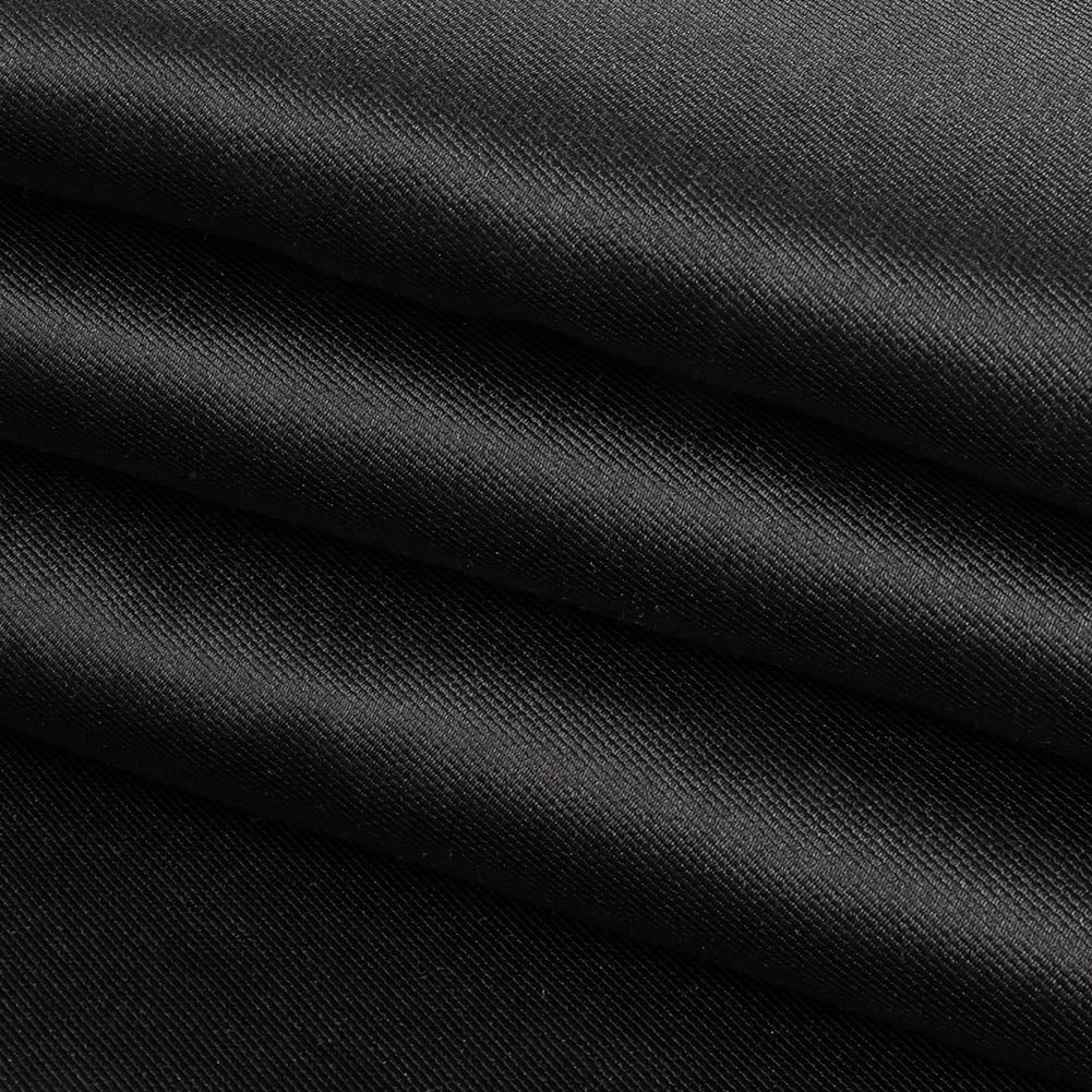 Black and Navy Silk Twill - Folded Black and Navy Silk Twill - Folded