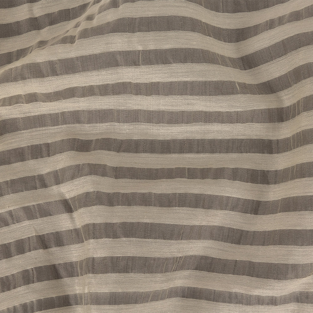 Jet Stream Striped Sheer Silk Woven Jet Stream Striped Sheer Silk Woven