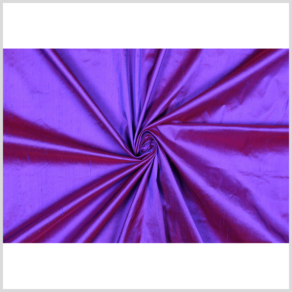 Silk Shantung - Iridescent Medium Purple - Shantung Collection Full Silk Shantung - Iridescent Medium Purple - Shantung Collection Full