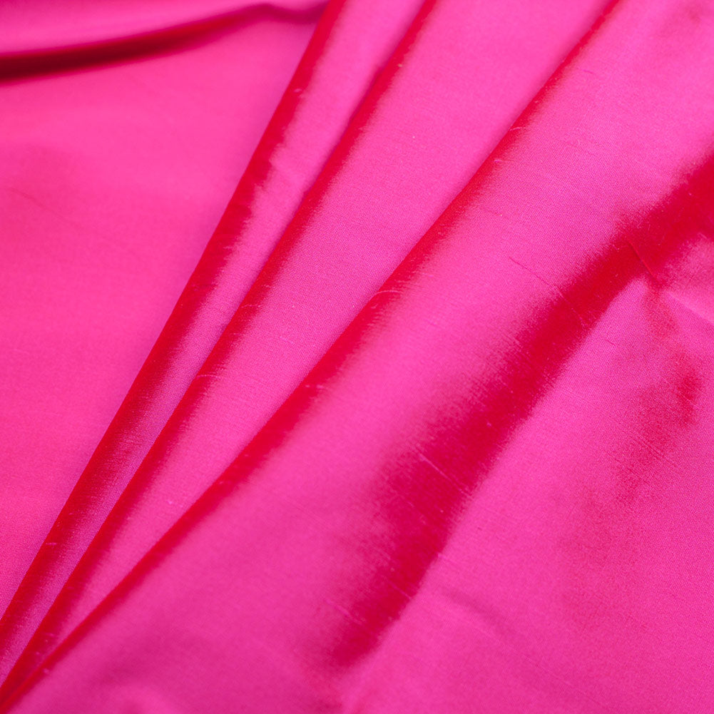 Silk Shantung - Dark Fuchsia - Shantung Collection Folded Silk Shantung - Dark Fuchsia - Shantung Collection Folded