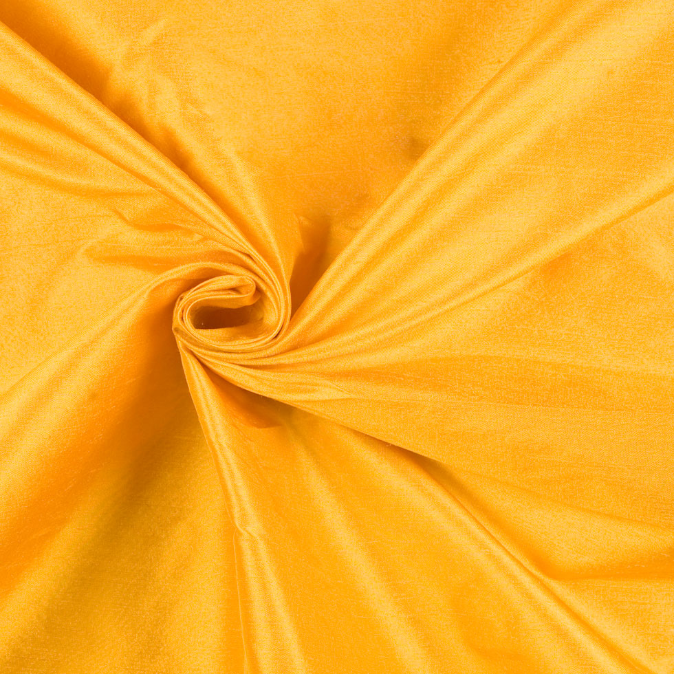Dark Canary Solid Shantung/Dupioni - Detail Dark Canary Solid Shantung/Dupioni - Detail