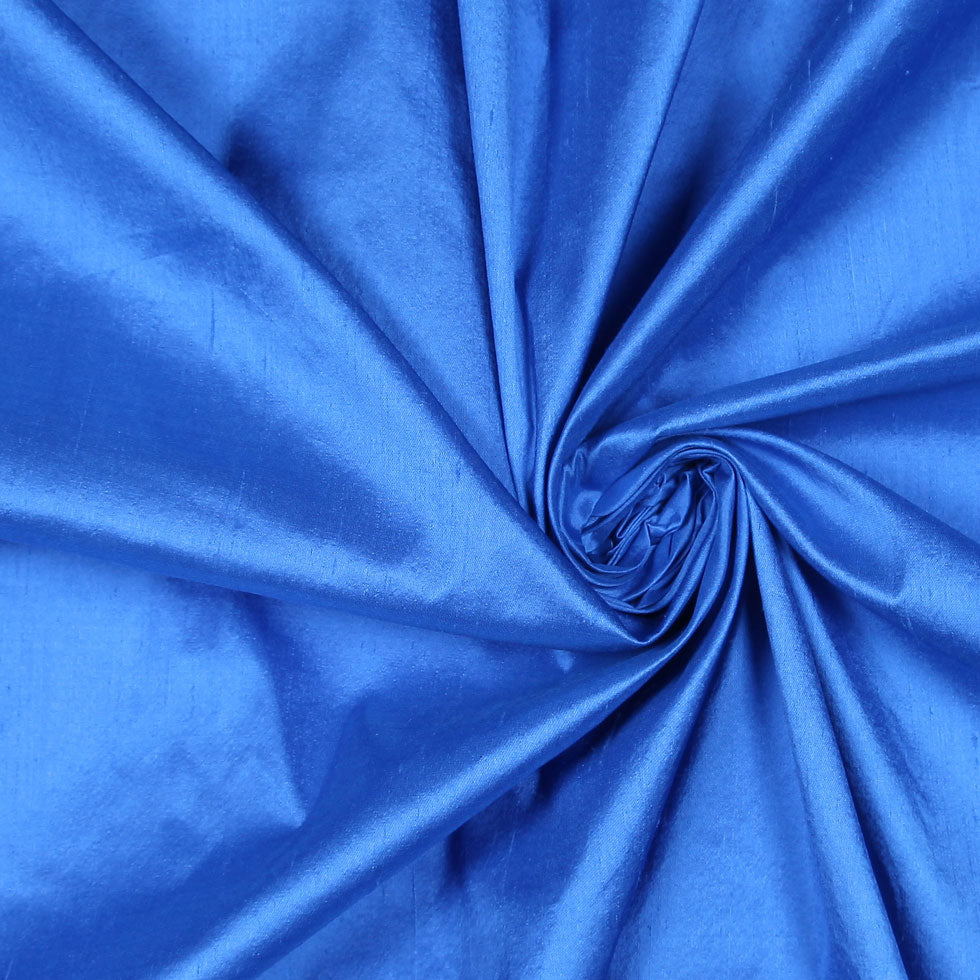 Silk Shantung - Marina Blue - Shantung Collection Detail Silk Shantung - Marina Blue - Shantung Collection Detail