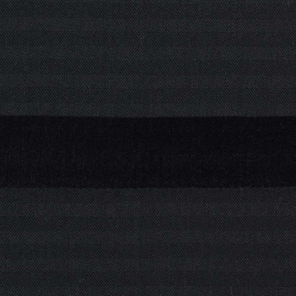 Black Herringbone Wool Suiting Full Black Herringbone Wool Suiting Full