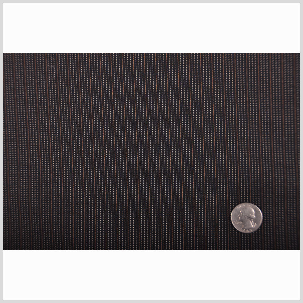 Black/Off-White/Caramel Striped Suiting Full Black/Off-White/Caramel Striped Suiting Full
