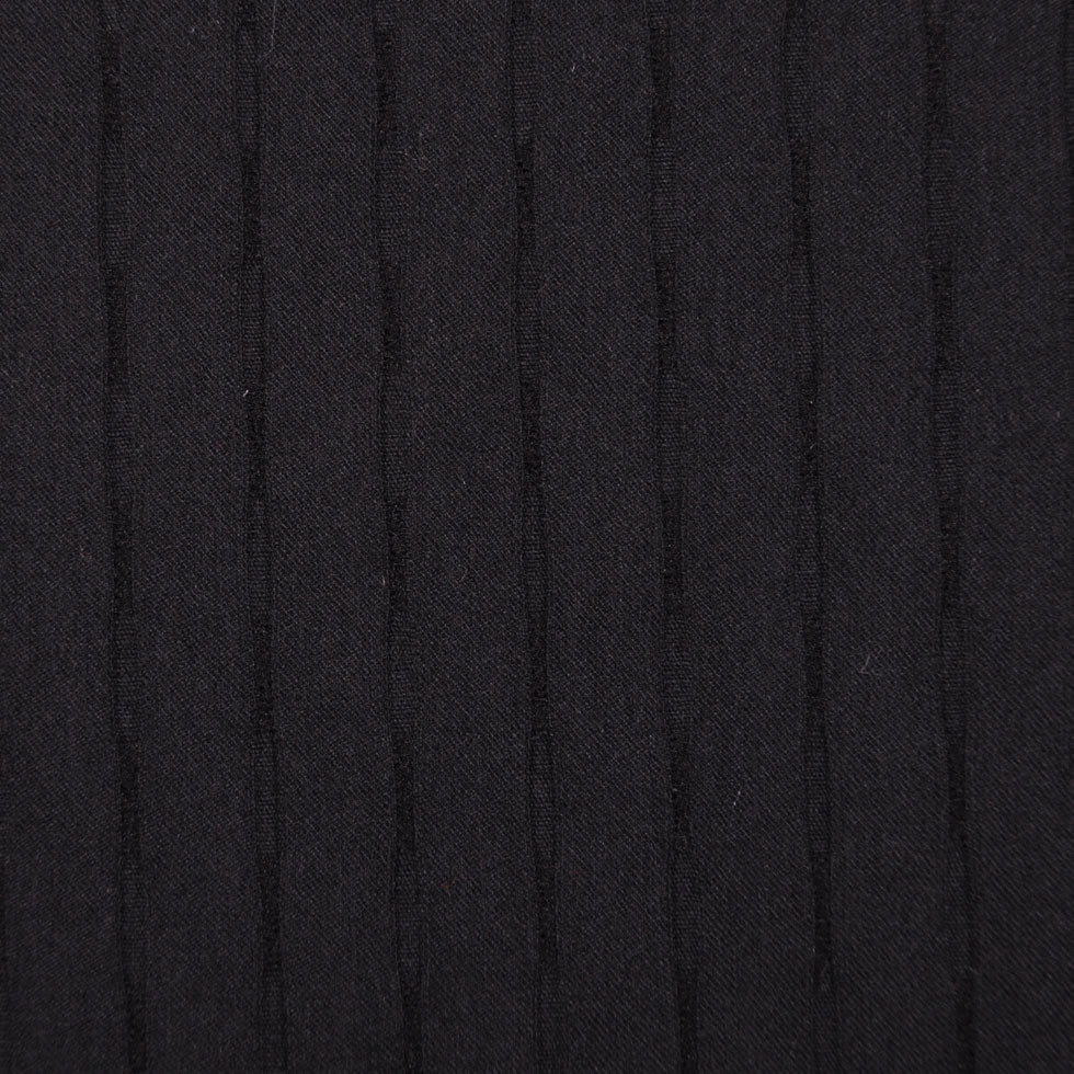 Italian Black Stretch Wool-Rayon Suiting Italian Black Stretch Wool-Rayon Suiting