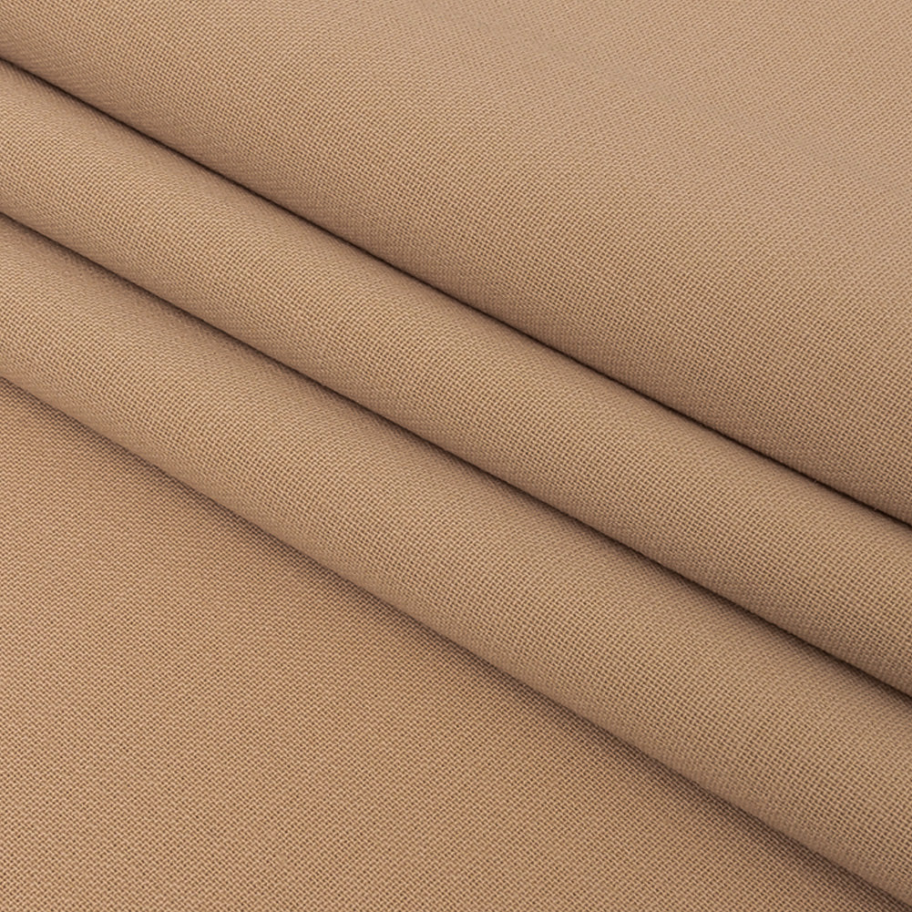 Donna Karan Italian Beige Stretch Wool Double Cloth Folded Donna Karan Italian Beige Stretch Wool Double Cloth Folded
