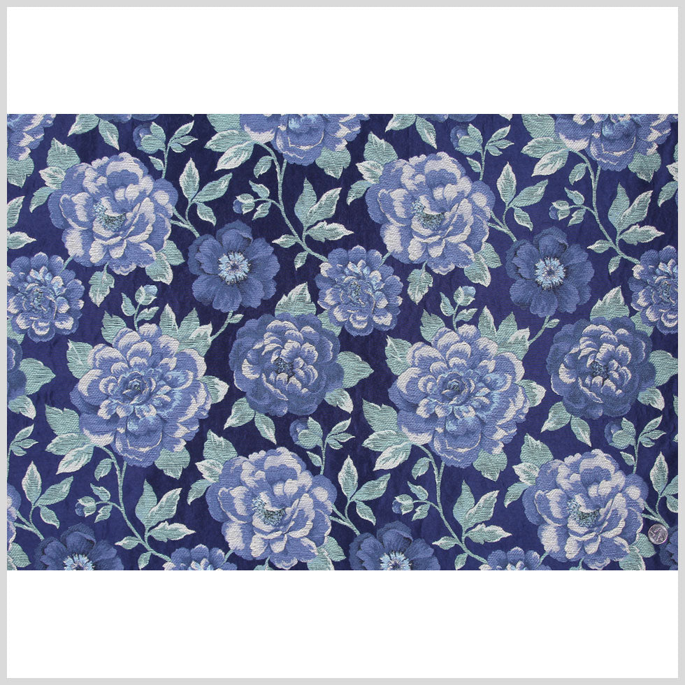 Marine/Sage/Beige Floral Woven Full Marine/Sage/Beige Floral Woven Full