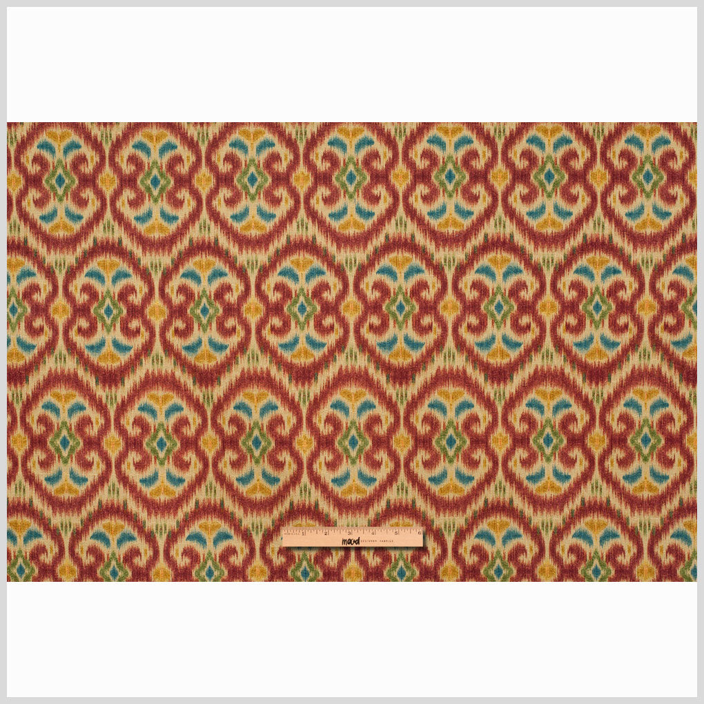 Beige & Red Gem Ikat Prints Full Beige & Red Gem Ikat Prints Full