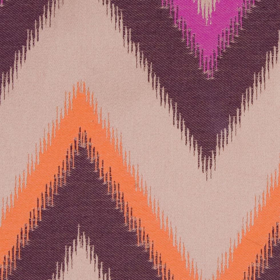 Magenta/Chocolate/Pumpkin/Beige Zig Zag Woven Detail Magenta/Chocolate/Pumpkin/Beige Zig Zag Woven Detail