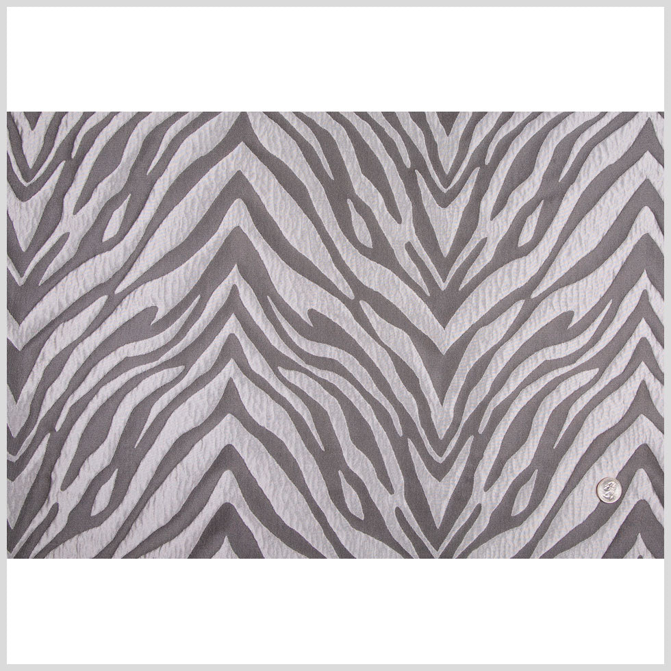 Silver Animal Brocade Full Silver Animal Brocade Full