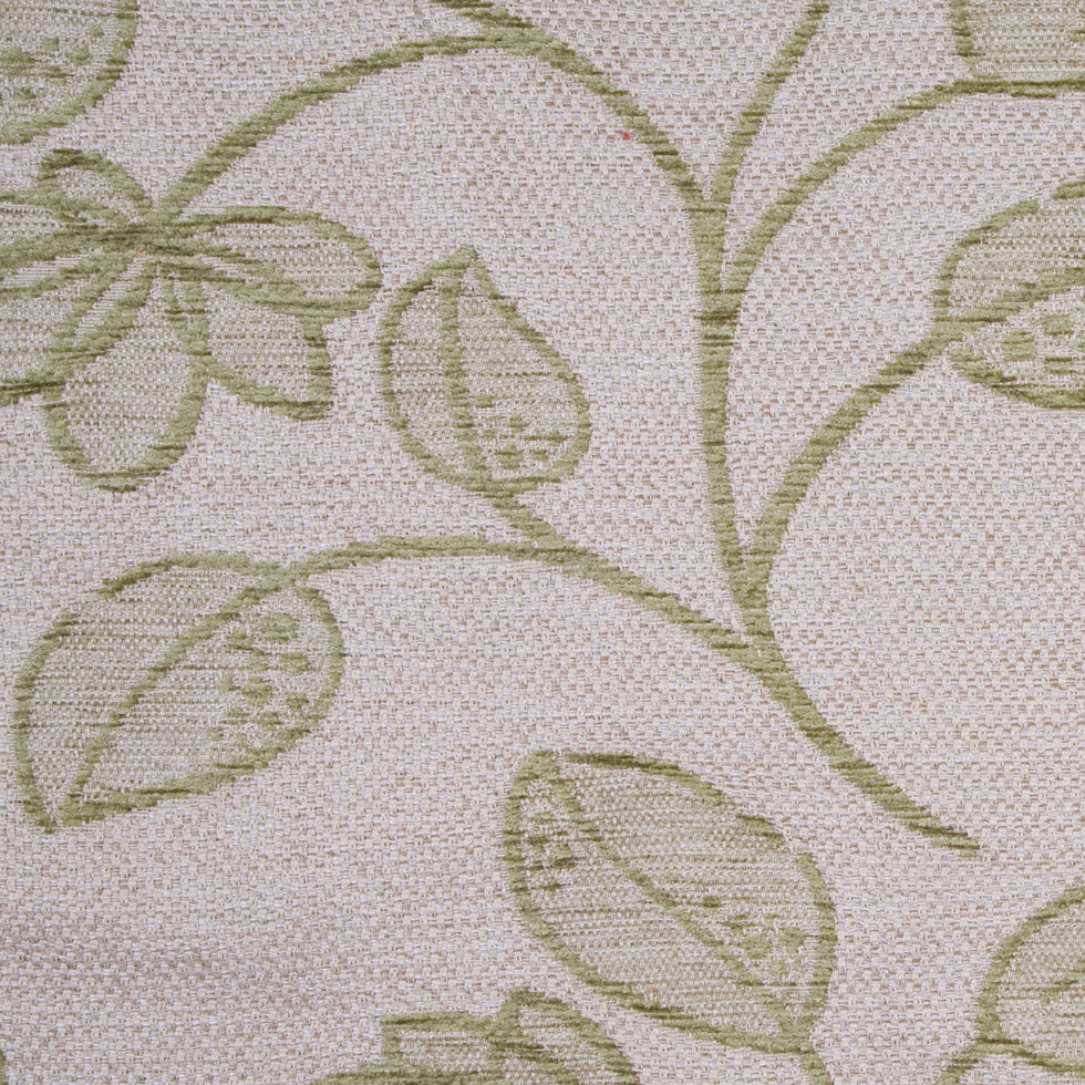 Beige/Olive Floral Chenille Beige/Olive Floral Chenille