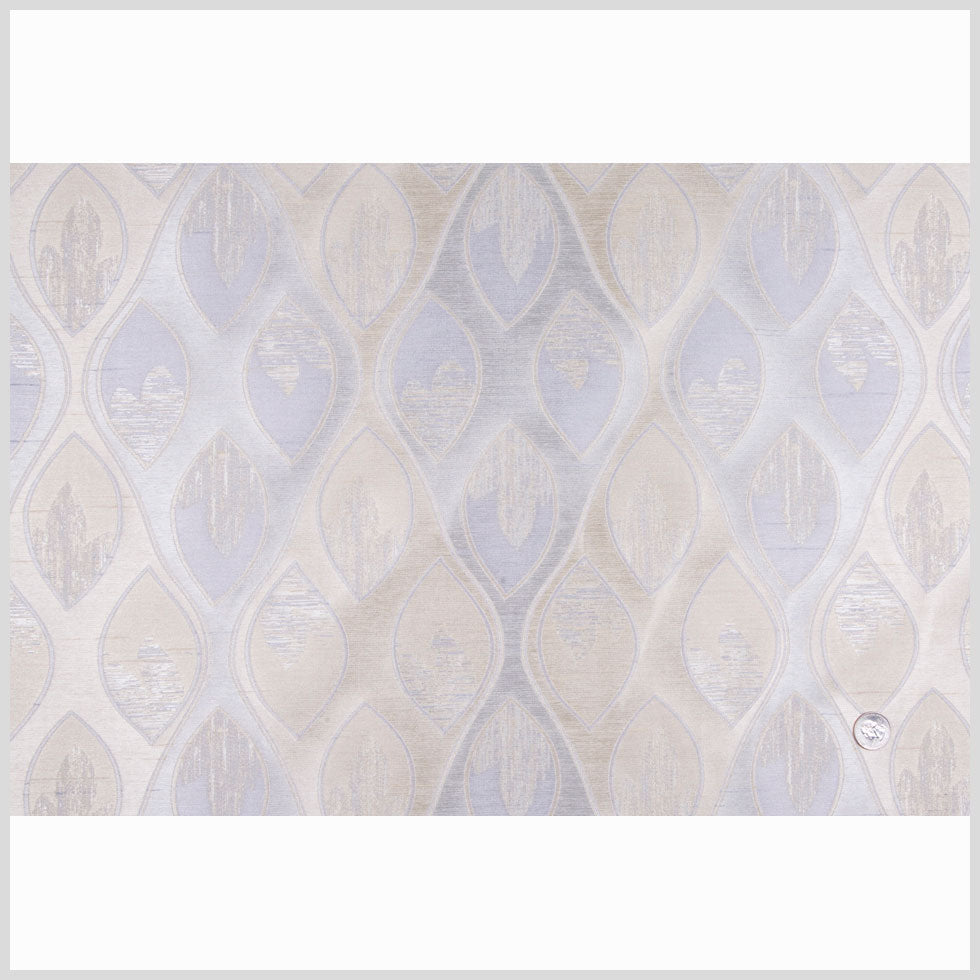 Soft Silver/Ice Blue Geometric Woven Full Soft Silver/Ice Blue Geometric Woven Full