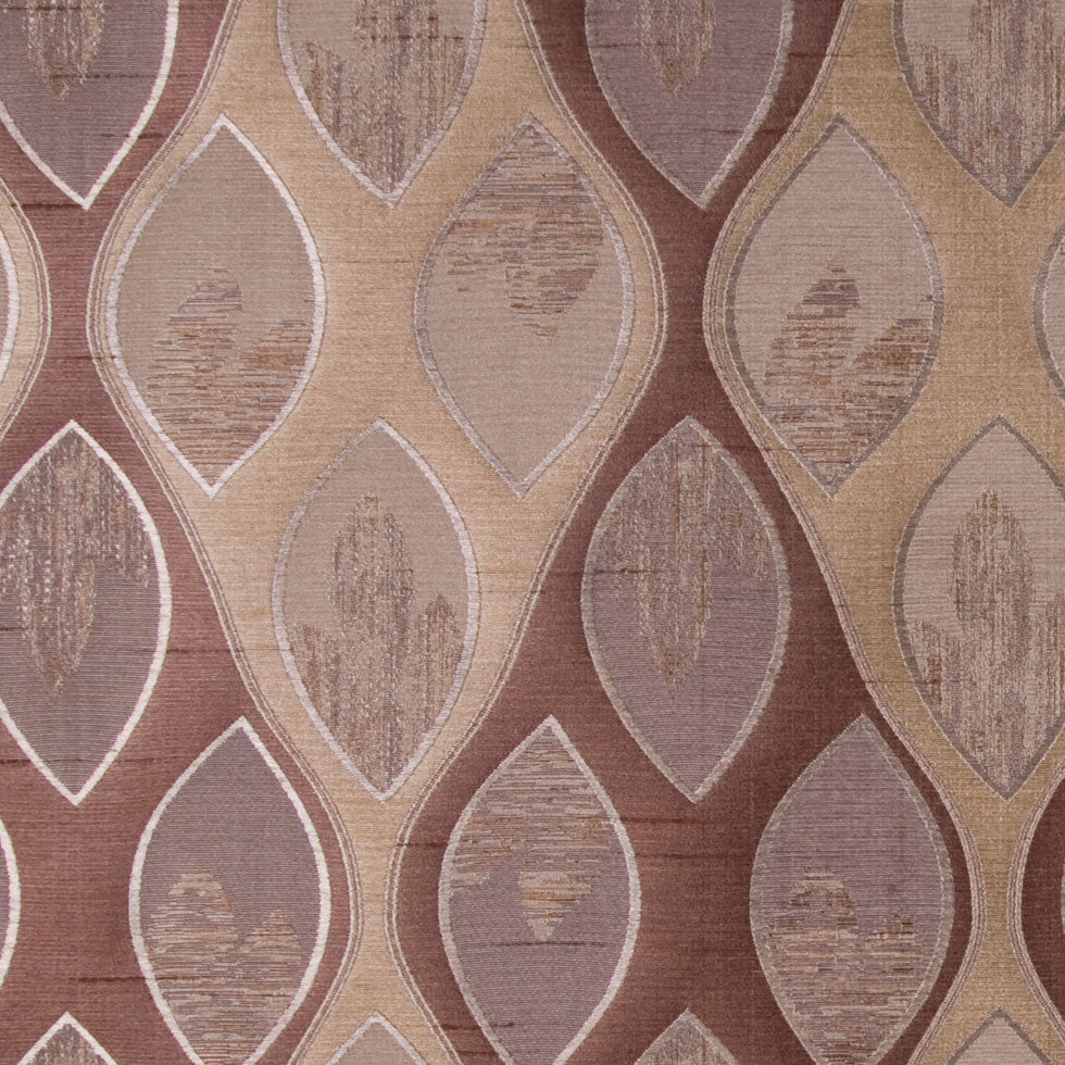 Chocolate/Antique Gold Geometric Woven Detail Chocolate/Antique Gold Geometric Woven Detail