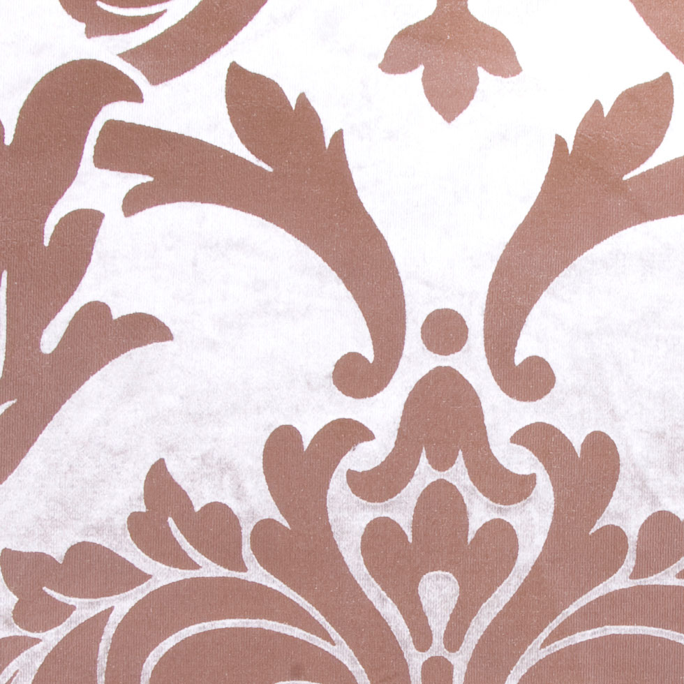 Beige/Chocolate Damask Velvet Detail Beige/Chocolate Damask Velvet Detail