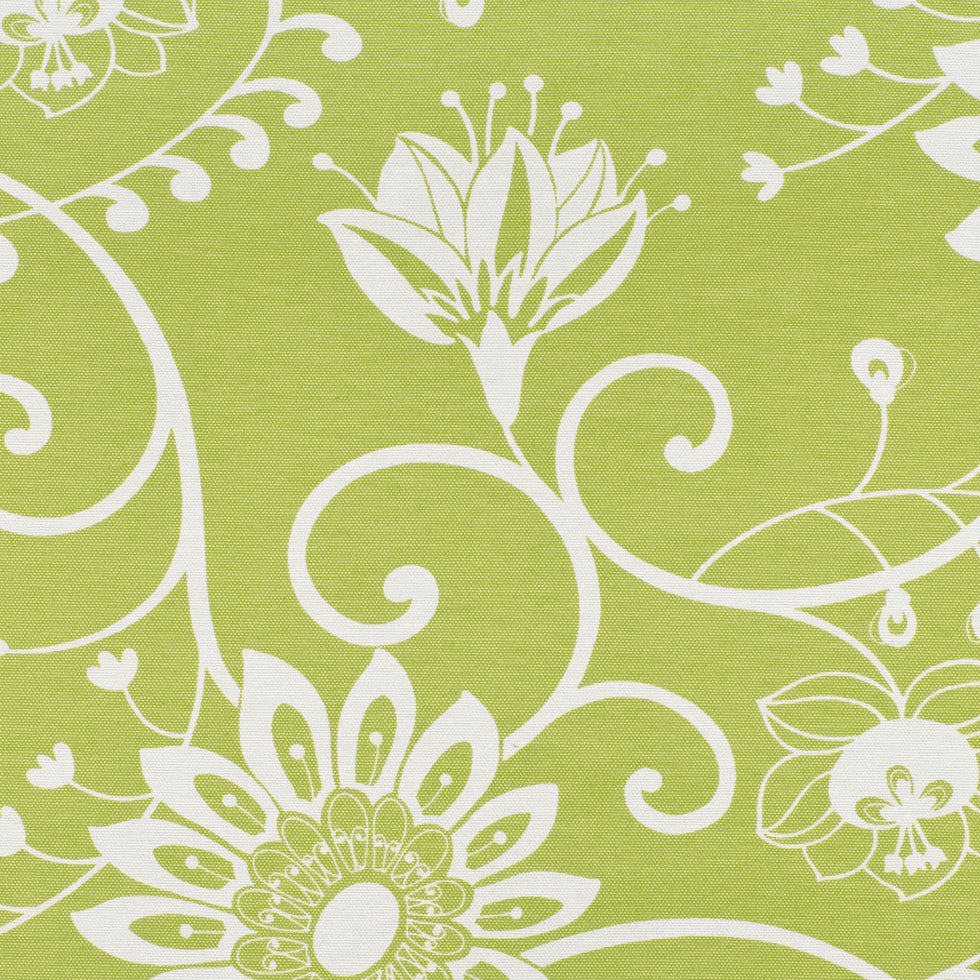 Off-White/Lime Floral Canvas Off-White/Lime Floral Canvas
