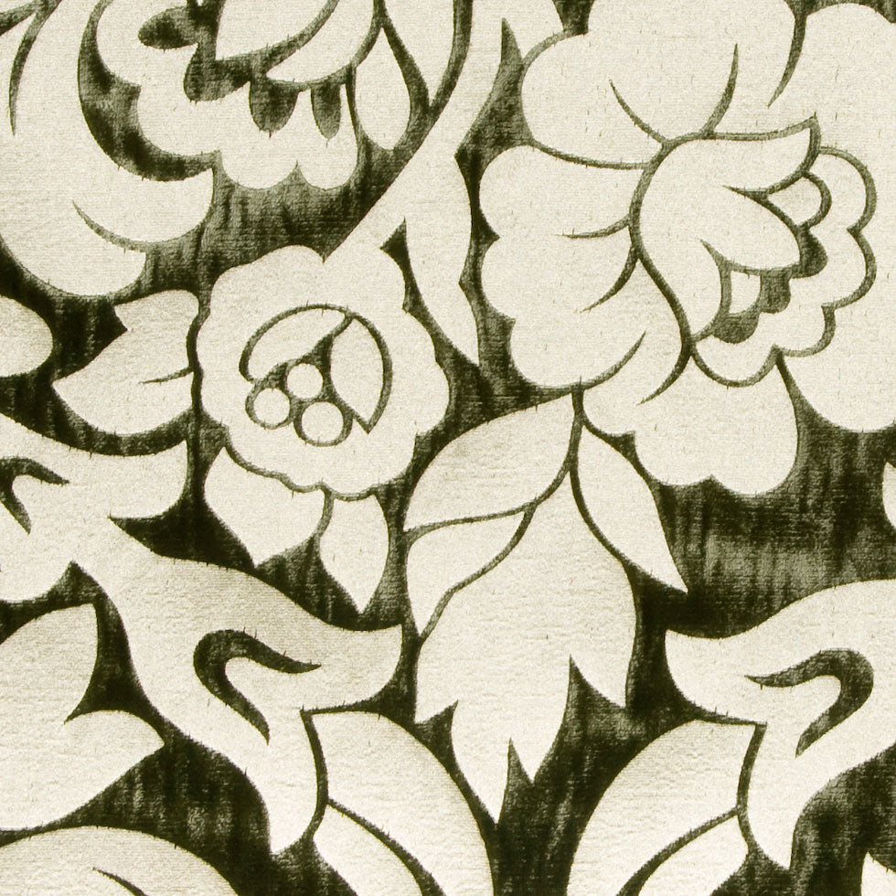 Moss/Royal Gold Floral Velvet Detail Moss/Royal Gold Floral Velvet Detail