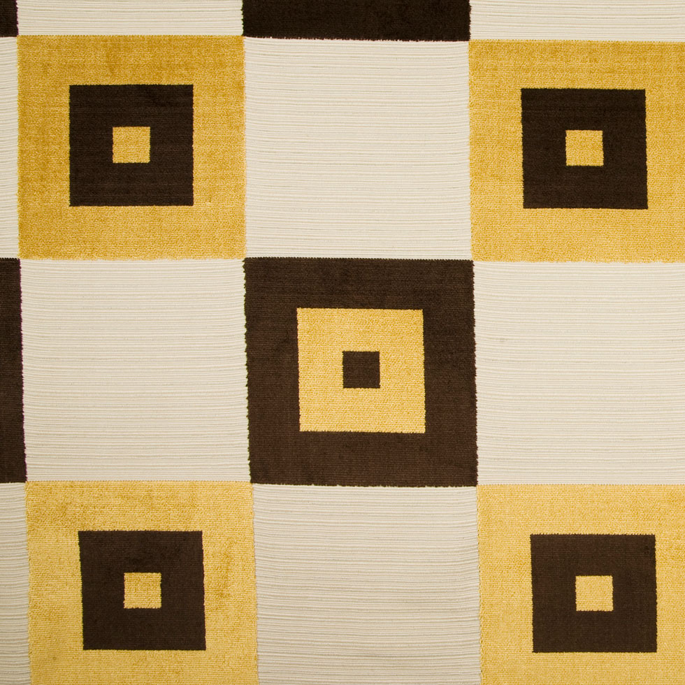 Gold/Chocolate/Natural Geometric Chenille Gold/Chocolate/Natural Geometric Chenille