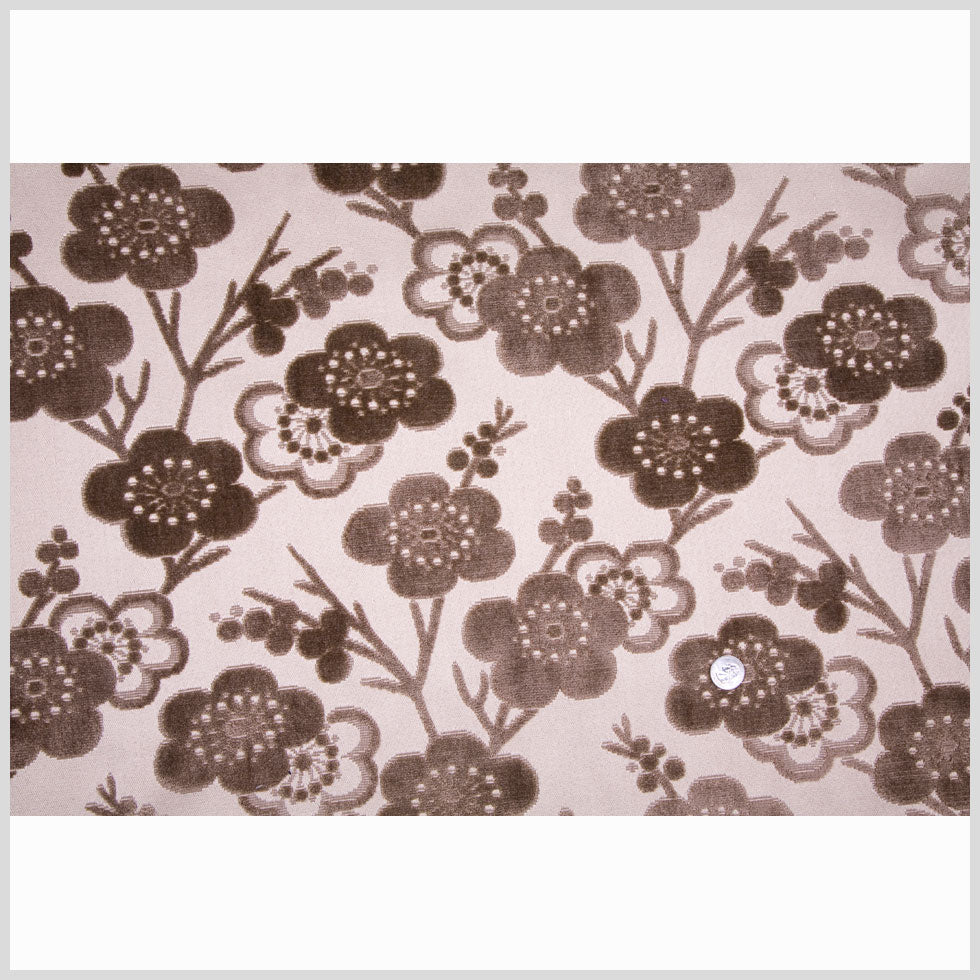 Chocolate/Beige Floral Chenille Full Chocolate/Beige Floral Chenille Full