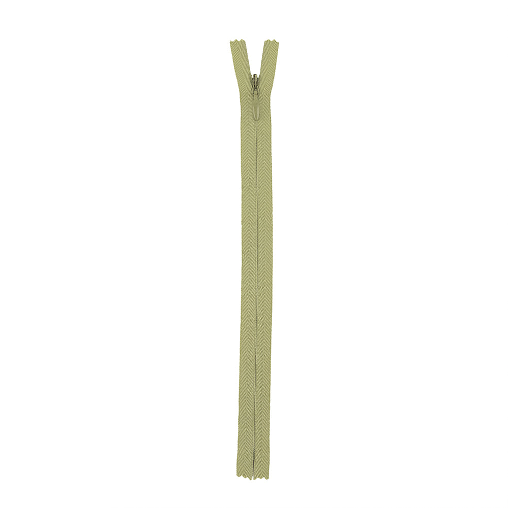 Invisible Zipper 9" by YKK - 883 Light Sage Detail Invisible Zipper 9" by YKK - 883 Light Sage Detail