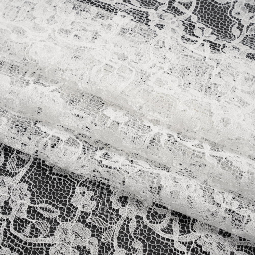 Chantilly Lace - Ivory Floral Vines - Folded Chantilly Lace - Ivory Floral Vines - Folded