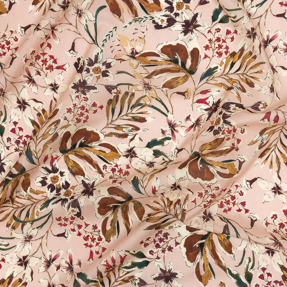 Cotton Voile - Pink Floral - Primavera Print - Mood Exclusive Viso Collection Cotton Voile - Pink Floral - Primavera Print - Mood Exclusive Viso Collection