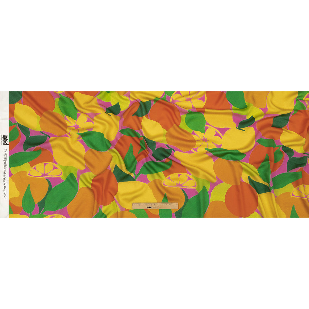 Rayon Challis - Citrus Fruits - Zest Friends Print - Mood Exclusive Citrus Collection - Full Rayon Challis - Citrus Fruits - Zest Friends Print - Mood Exclusive Citrus Collection - Full