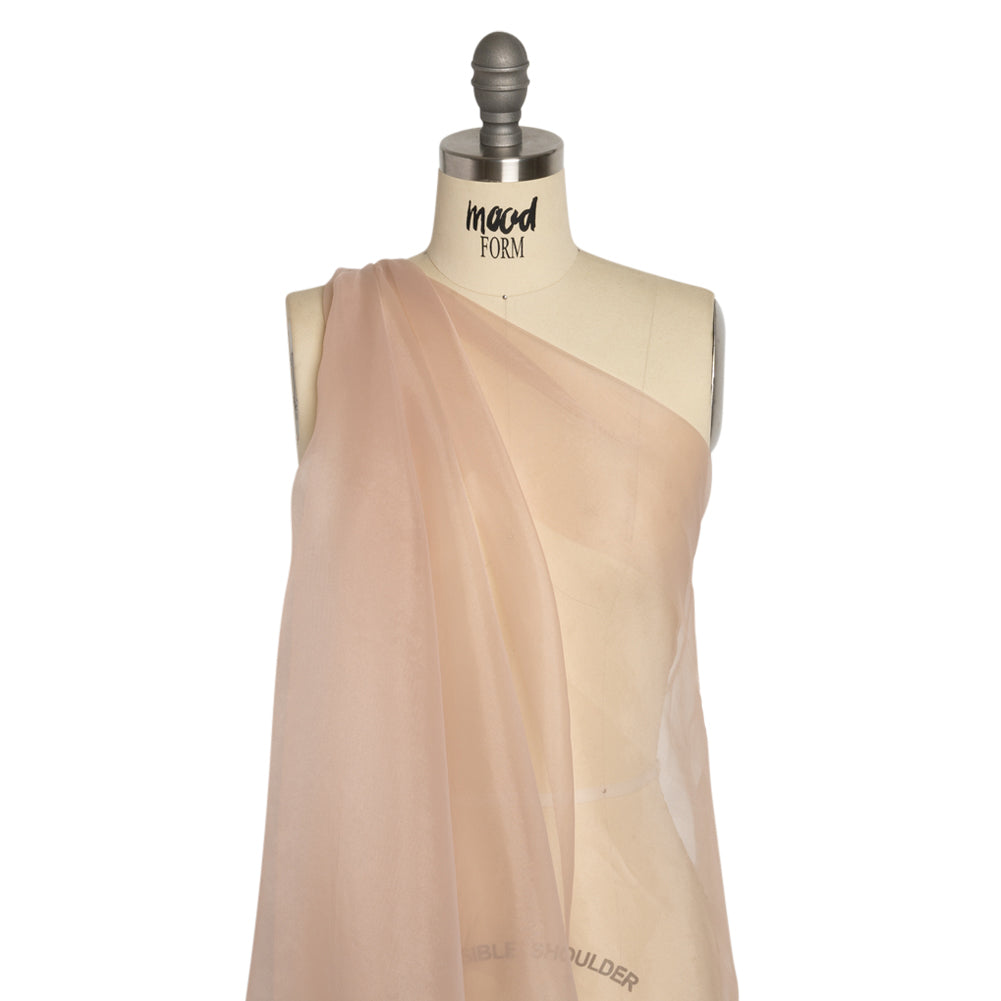 Polyester Organza - Blush - Luscinia Collection by Mood - Drape Polyester Organza - Blush - Luscinia Collection by Mood - Drape