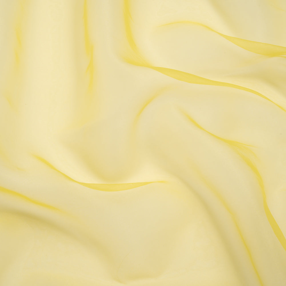 Polyester Organza - Buttercup Yellow - Luscinia Collection by Mood - Image 2 of 8 Polyester Organza - Buttercup Yellow - Luscinia Collection by Mood - Image 2 of 8