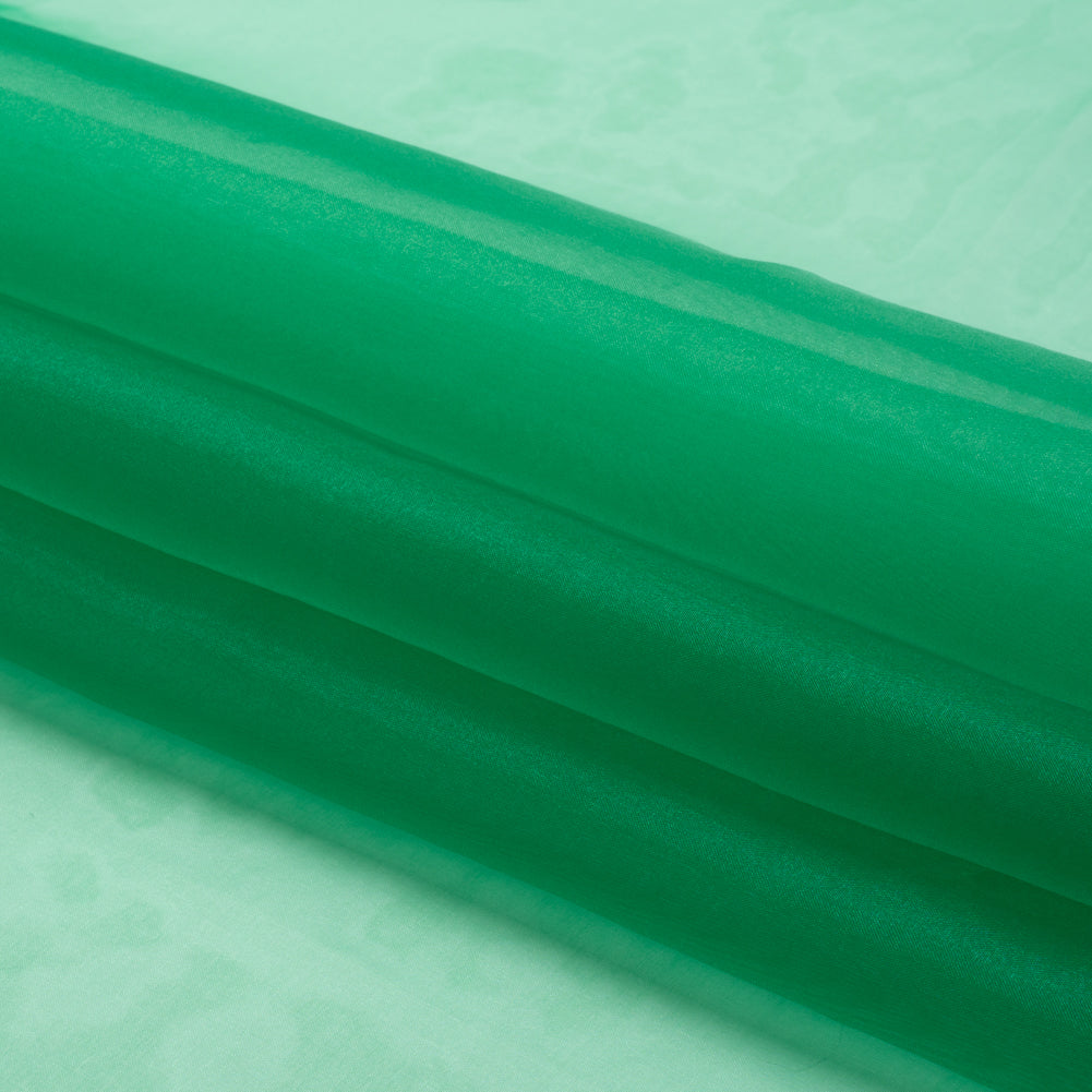 Polyester Organza - Kelly Green - Luscinia Collection by Mood - Folded Polyester Organza - Kelly Green - Luscinia Collection by Mood - Folded